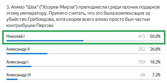 Правильный ответ: Николай I