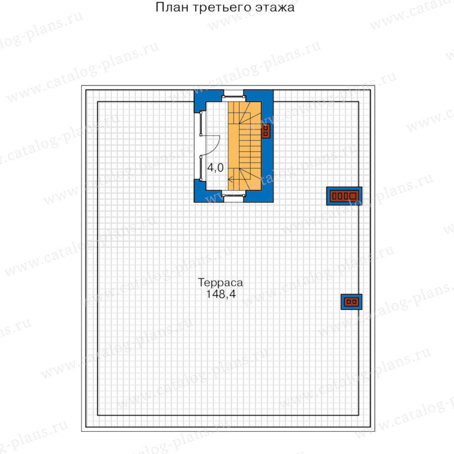 63-70D - Проект дома из газобетона с террасой с эксплуатируемой кровлей.  Общая площадь 262м². | Проекты Коттеджей | Дзен