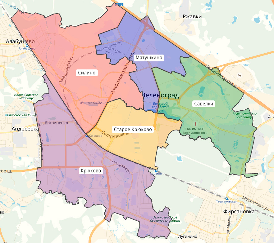 Зеленоградский округ москвы. Зеленоград административный округ. Зеленоградский административный округ Москвы. Административный округ Зеленоград границы. Карта Зеленограда по районам.