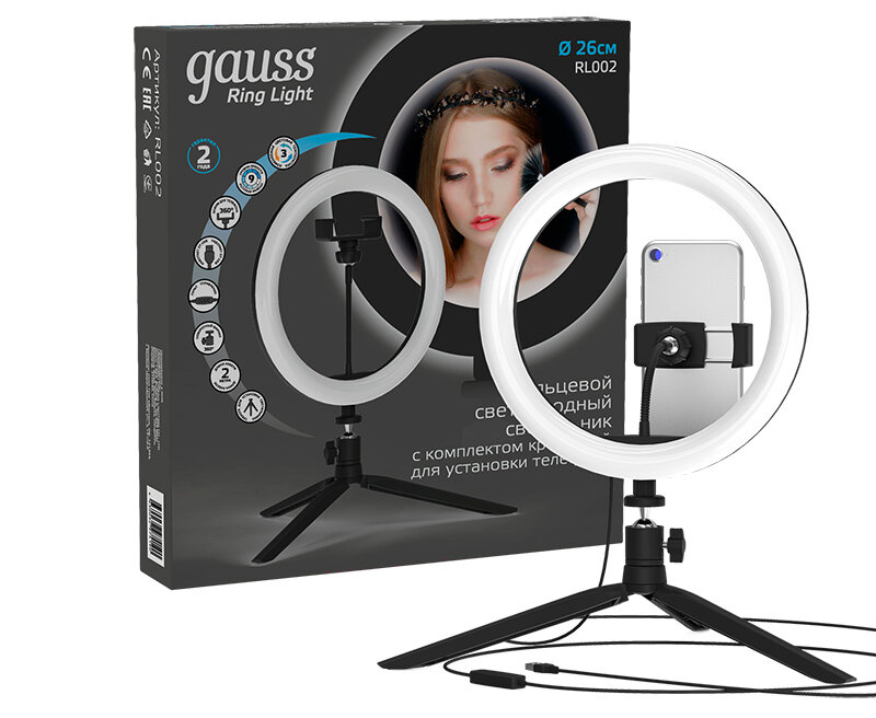 Светильник Gauss Ring Light 14Вт 