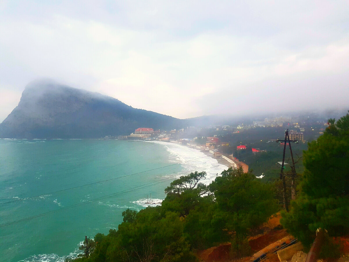 Посёлок Новый Свет в межсезонье.