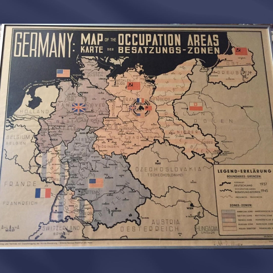 Карта оккупационных зон 