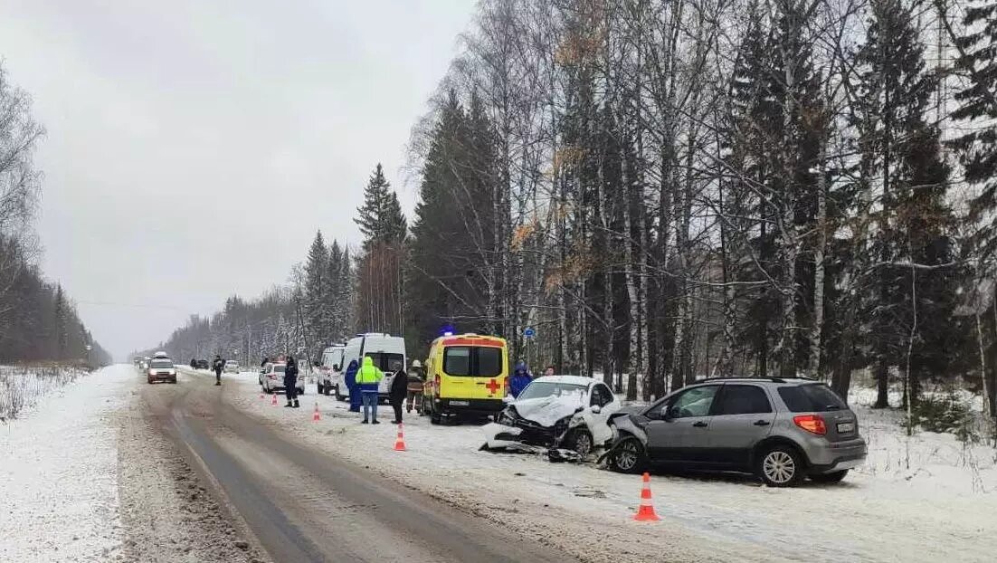     В Завьяловском районе Удмуртии утром 29 октября столкнулись автомобили «Лада Гранта» и «Suzuki» под управлением молодых женщин. Оба водителя получили травмы, сообщили в 1 отделе УГИБДД по региону.