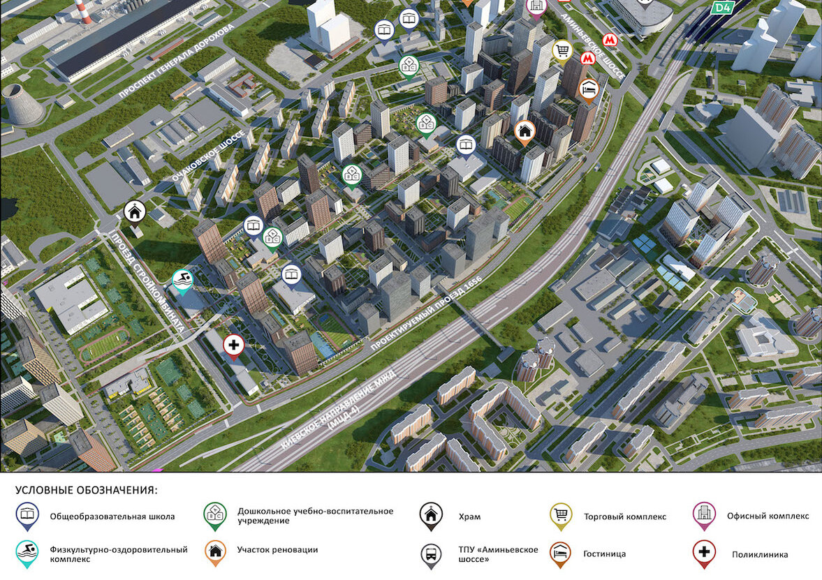 Жилые комплексы на карте москвы