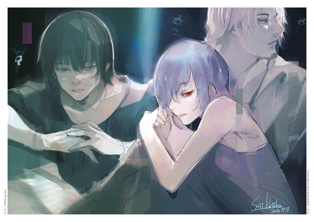 Разворот из артбука Суи Исиды «Токийский гуль: zakki:re» © ООО «Издательская Группа «Азбука-Аттикус»