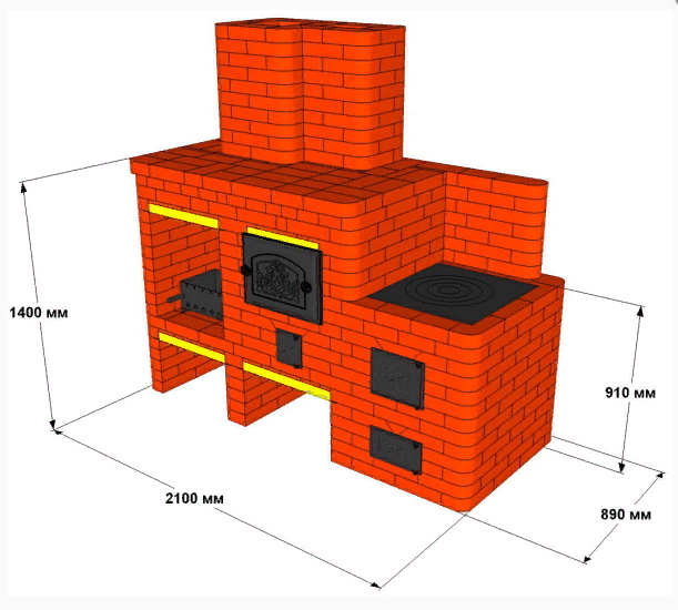 Печной комплекс: 3 в 1 своими руками