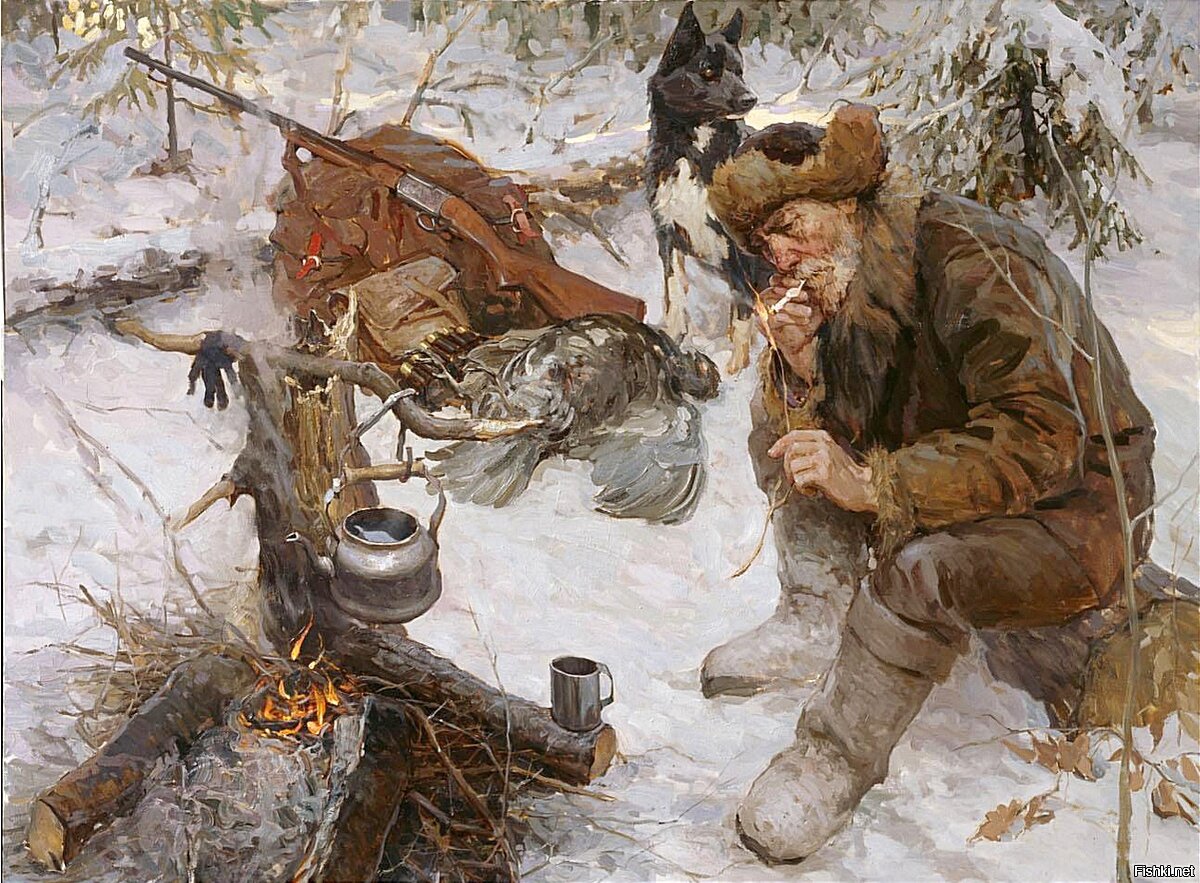 Привал в лесу