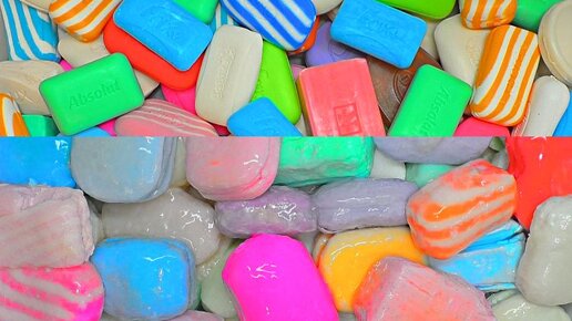 100 Pieces💥💯💦 SOAKED SOAP🌊🌈🌈🌈🧽🤤💧MUSHY SOAP/ASMR/💥100 шт 💯💦РАЗМОКШЕГО МЫЛА РАЗНЫХ ФИРМ🎧💤 #soakedsoap