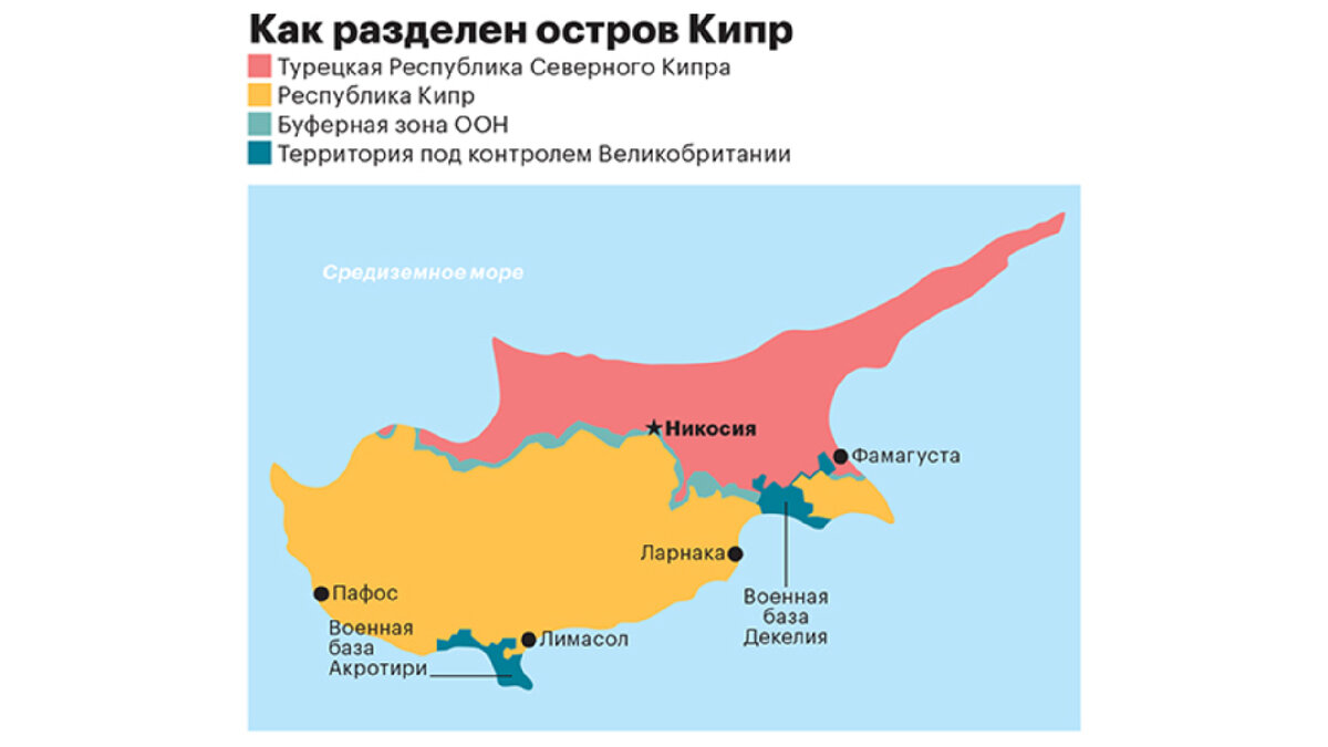 Ввп кипра. Турецкая Республика Северного Кипра на карте. Северный Кипр граница на карте.