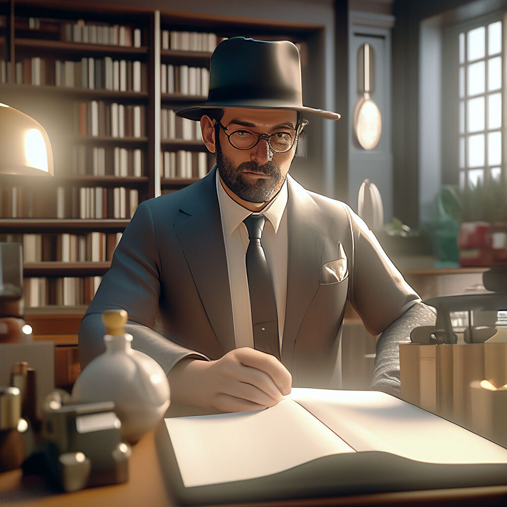 Шедеврум сгенерировал эту картинку по за просу "Филологический детектив"