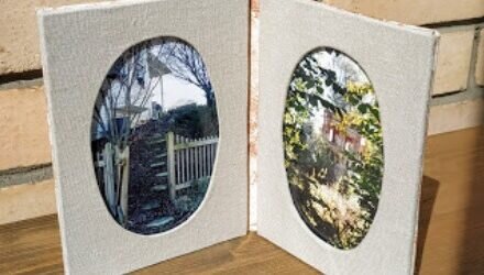 Рамка для фотографий в технике картонаж.