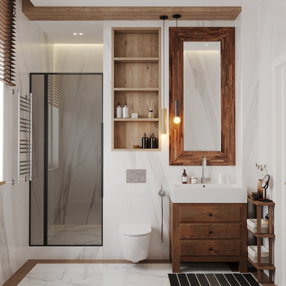 Дизайн проект бесплатно - ванная комната в коллекции Smalta (Altacera)