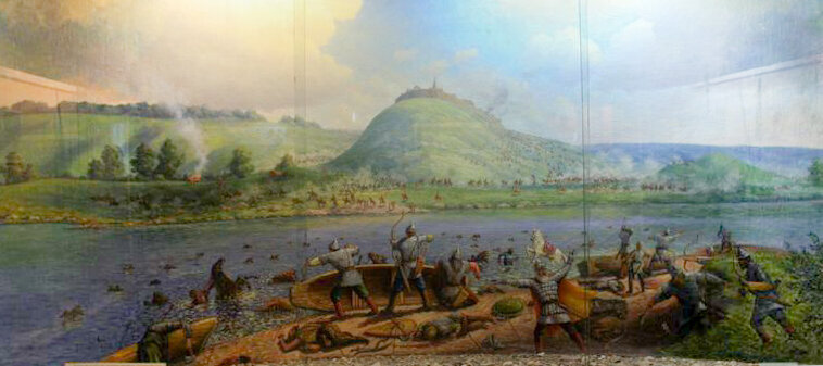 Диорама битвы в одном из музеев