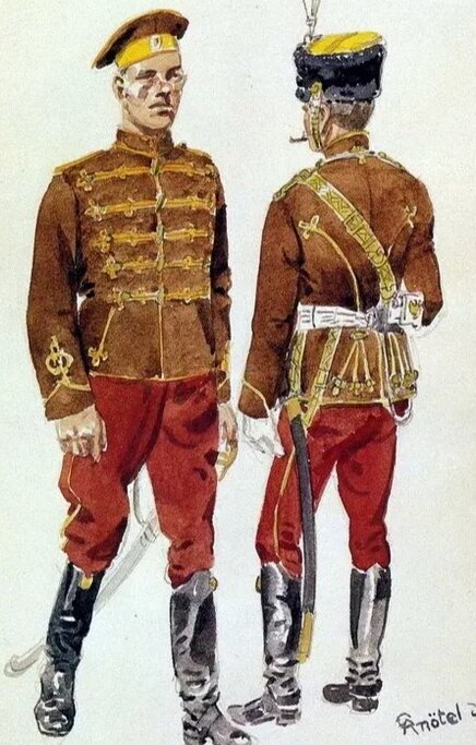              Форма гусар Ахтырского полка. Фото из архива ВИК "Ахтырские гусары "