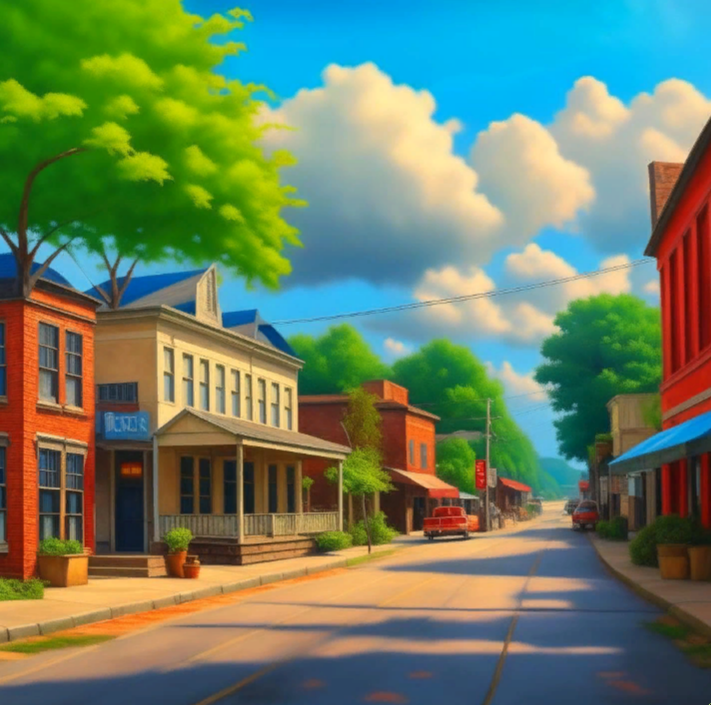 Маленький город.