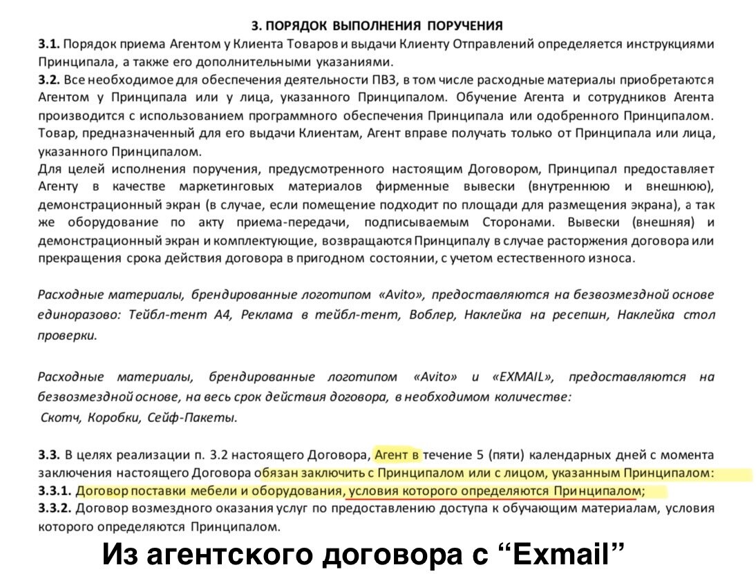 Анализ договора про открытие пункта Авито. | Защищаю интересы бизнеса | Дзен