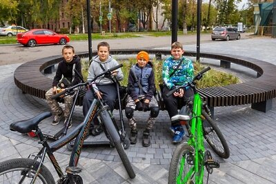    Сквер в Подмосковье © Пресс-служба Министерства благоустройства Московской области