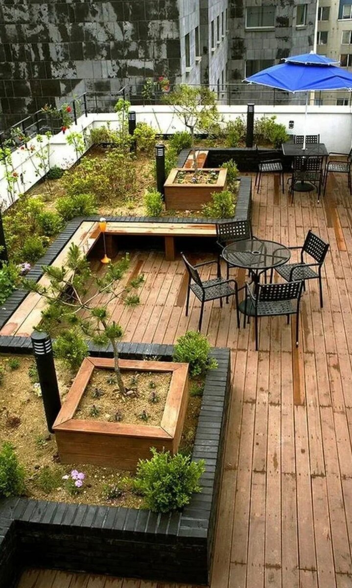 Эксплуатируемая плоская кровля Green Roof