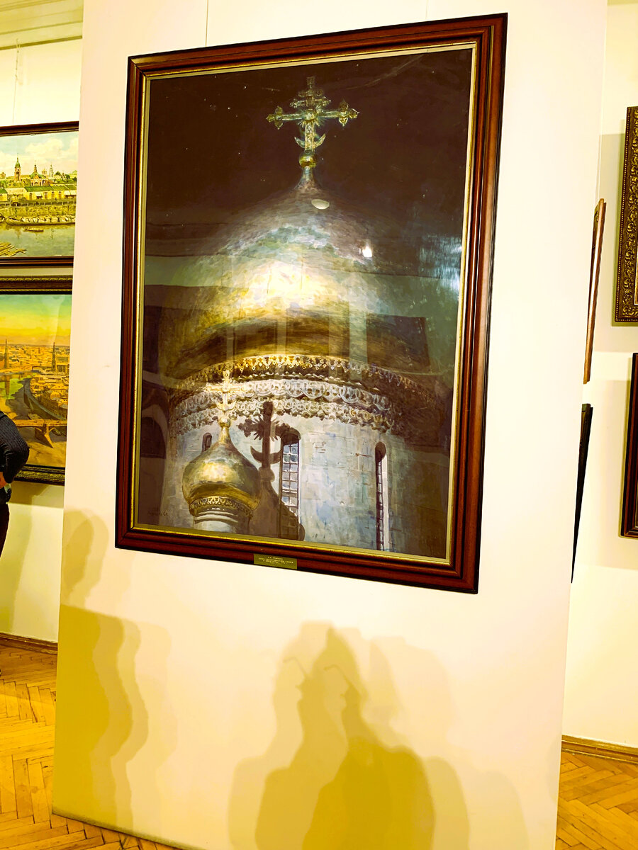 Акварель-Купол Рождественского собора в Звенигороде