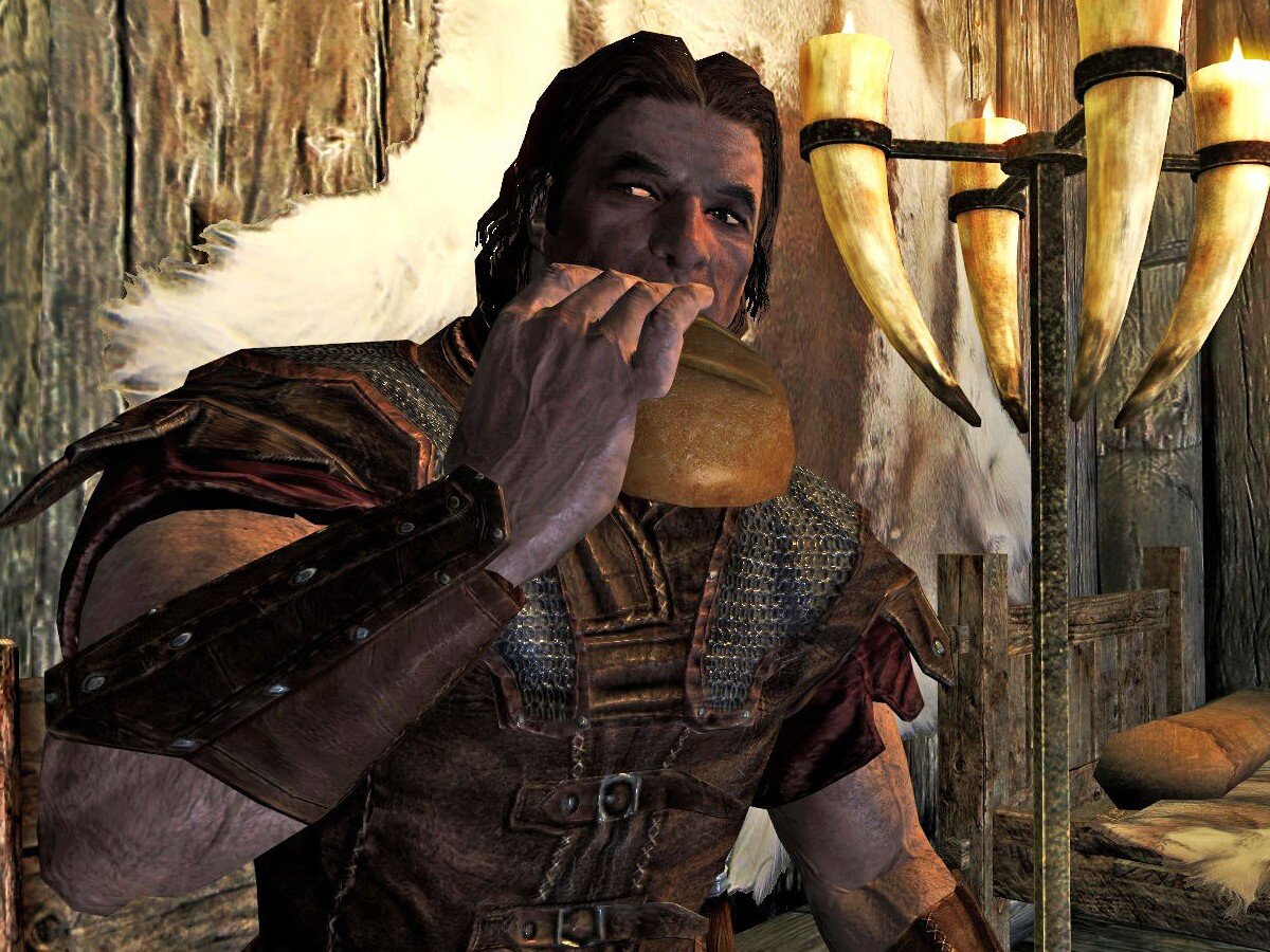    Игрок скупил всю еду в крупных городах Skyrim и съел её за раз. Результат его удивил