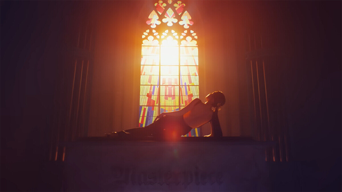 Иллюстрация кадр из клипа группы TWICE на песню Do not touch. 2023. Звукозаписывающая компания и агентство по поиску талантов JYP Entertainment