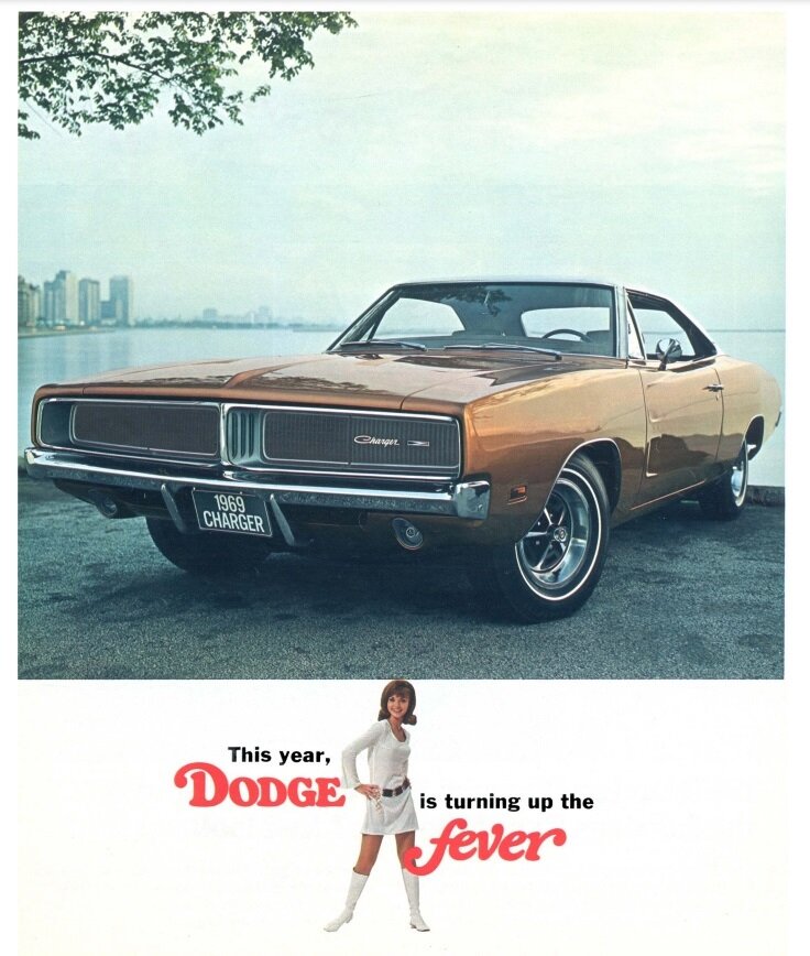 => Первая часть. Сегодня хотелось бы продолжить серию публикаций 
с иллюстрациями из MOPAR'овских рекламных брошюр 
Dodge Charger второго поколения, выпускавшегося с 1968 по 1970й г.