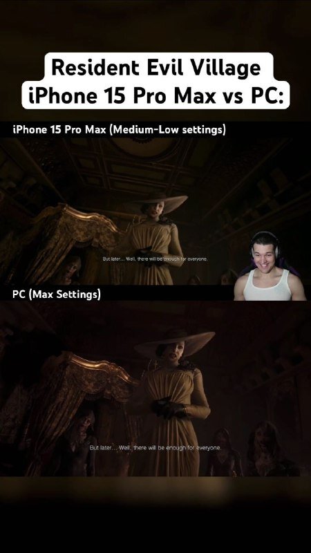 Datura Plays сравнил игру на разных устройствах, где на ПК стояли максимальные настройки, а на телефоне - минимальные. Не так уж и велика разница