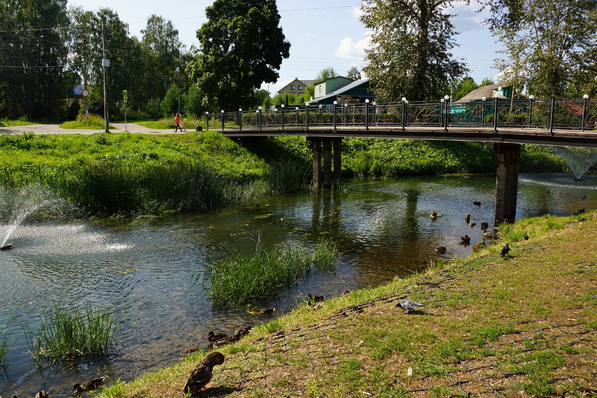 Мост через реку Нерехту рядом с ул. Луначарского