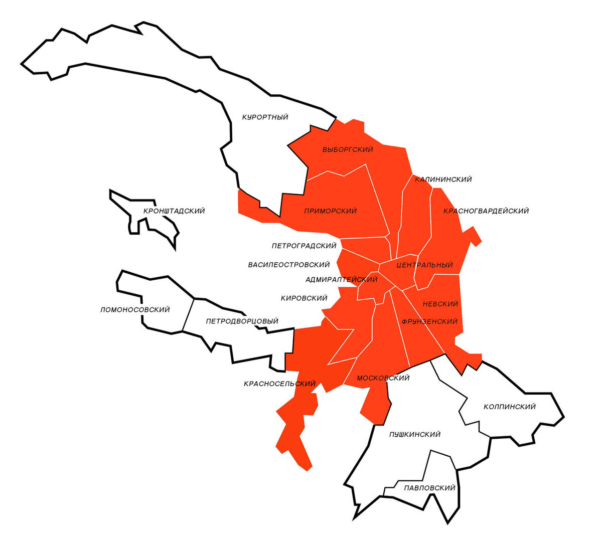 районы санкт петербурга с описанием