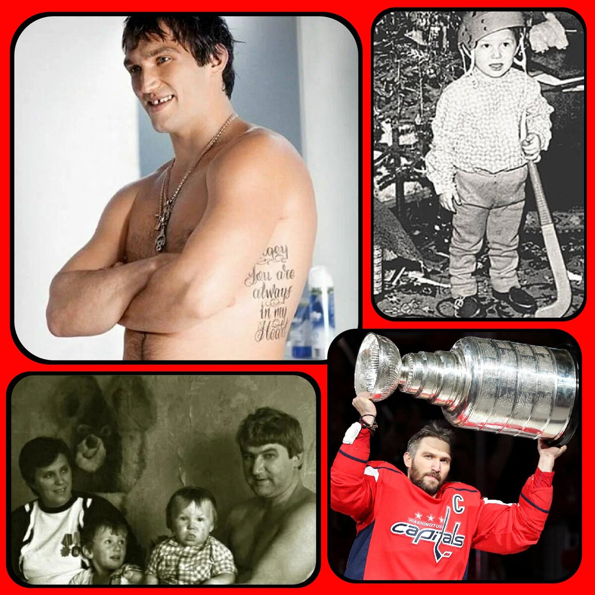 Александр Овечкин сейчас главная звезда НХЛ, и к его успеху многие причастны: родители-спортсмены, брат Сергей (на фото Александр и брат Михаил) и, конечно, первый тренер