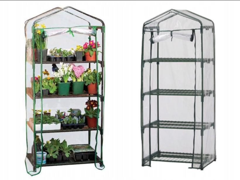 парник 5 полок с чехлом. парник 5 полок. парник, 5 полок, 190 × 60 × 40 см, металл, чехол плёнка 100 мкм. полки в парнике для рассады. мини-теплица парник jxx-10024.
