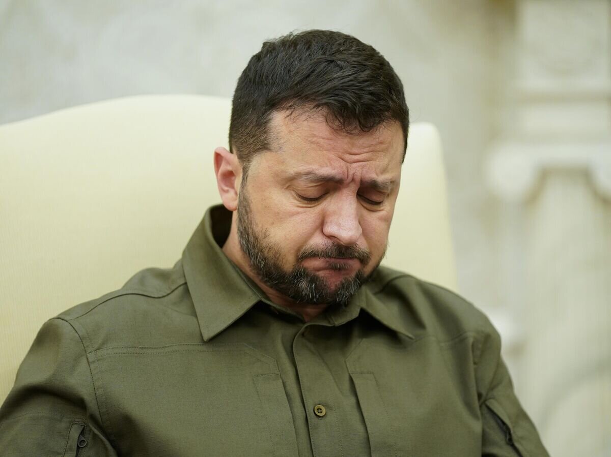 Vladimir Zelensky während eines Treffens mit Joe Biden im Weißen Haus© AP Photo / Evan Vucci