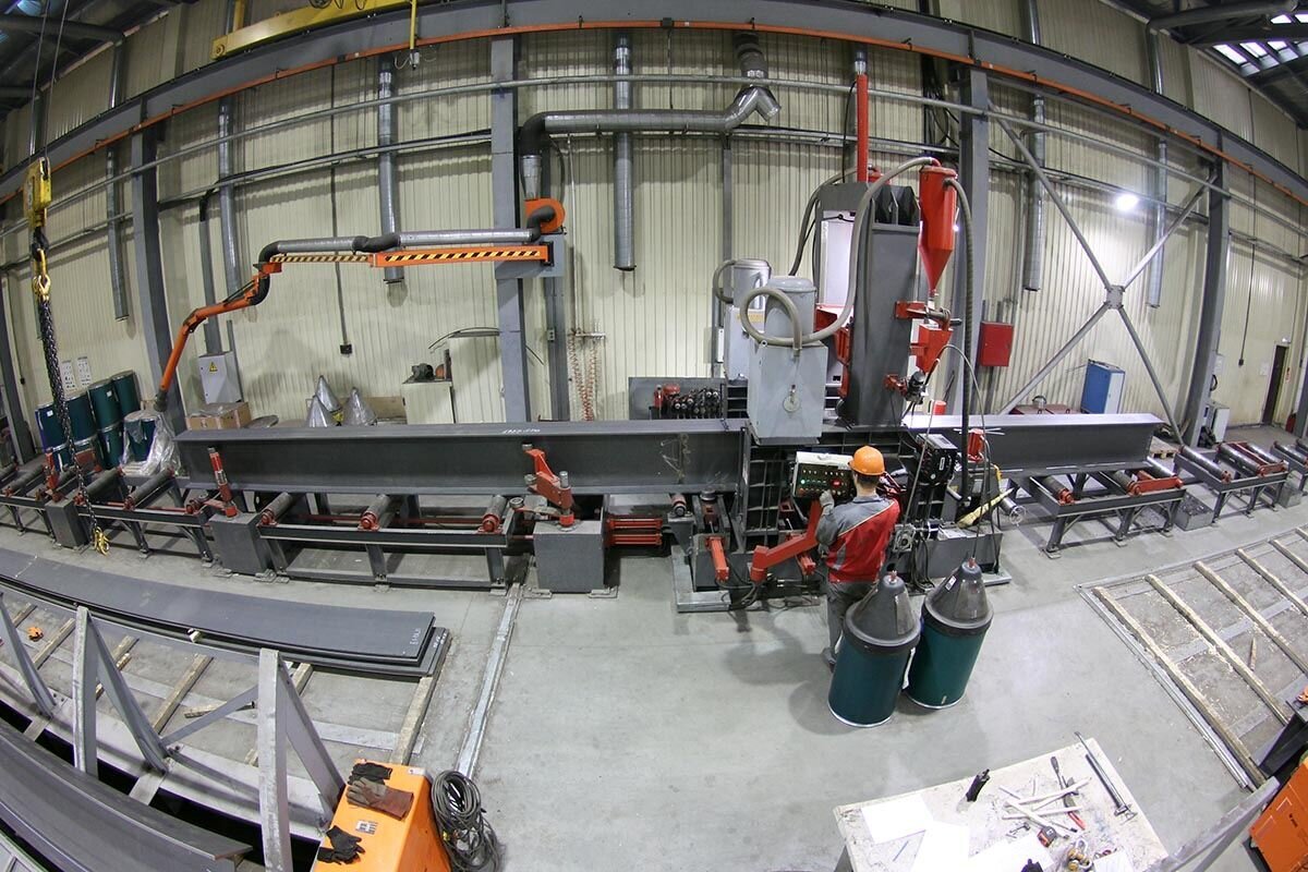 Общий вид автоматизированной сварочной линии