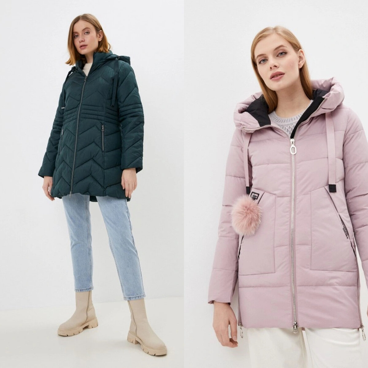 Пример пуховика с сайта Lamoda