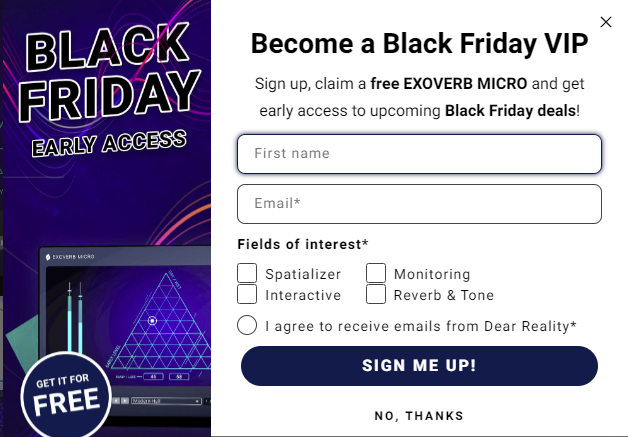 Заполни нужные поля и жми на кнопку "SIGN ME UP!"