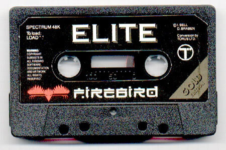 Кассета с игрой Elite на ZX Spectrum
