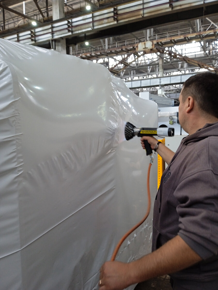 Eпаковкf грузов в термоусадочную пленку