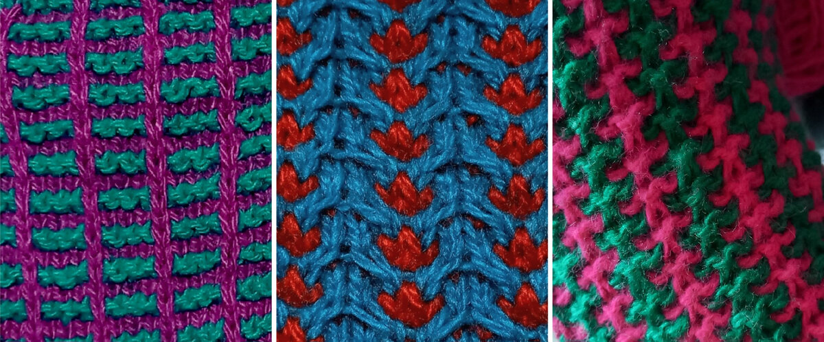 Образцы ленивого жаккарда.Мой фотоколлаж