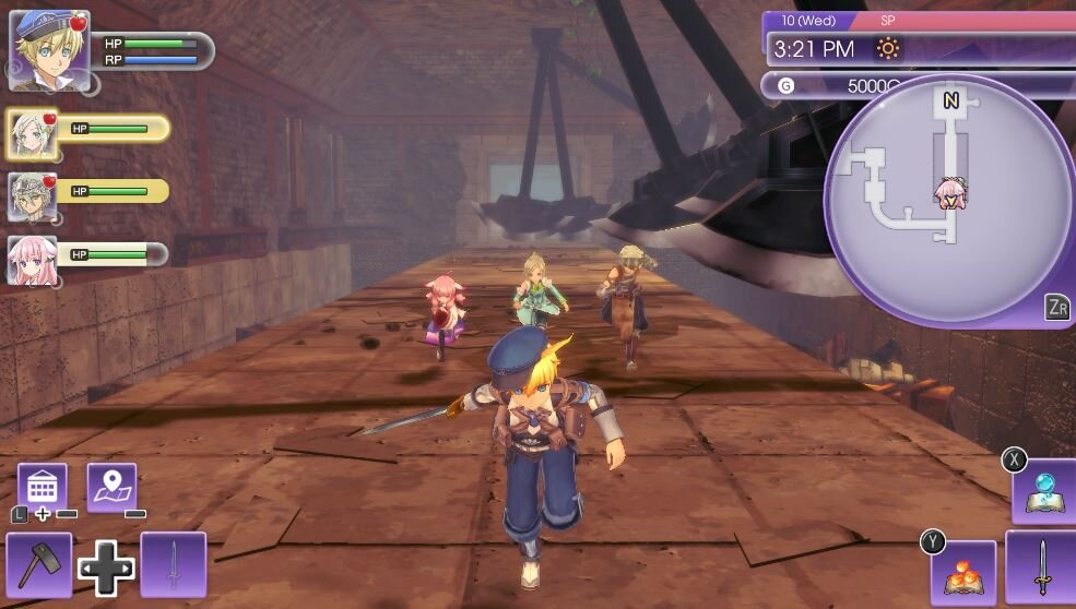 Rune Factory 5. Map scauting image. 