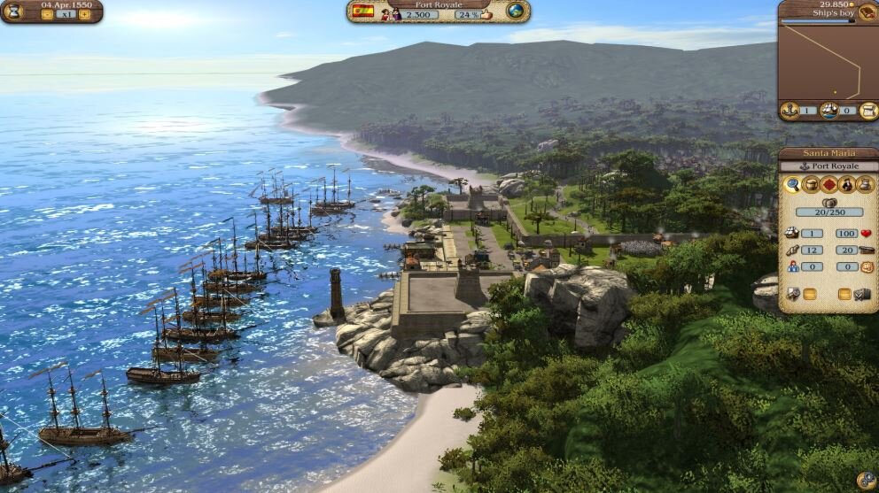 Port Royale 3 port attack image