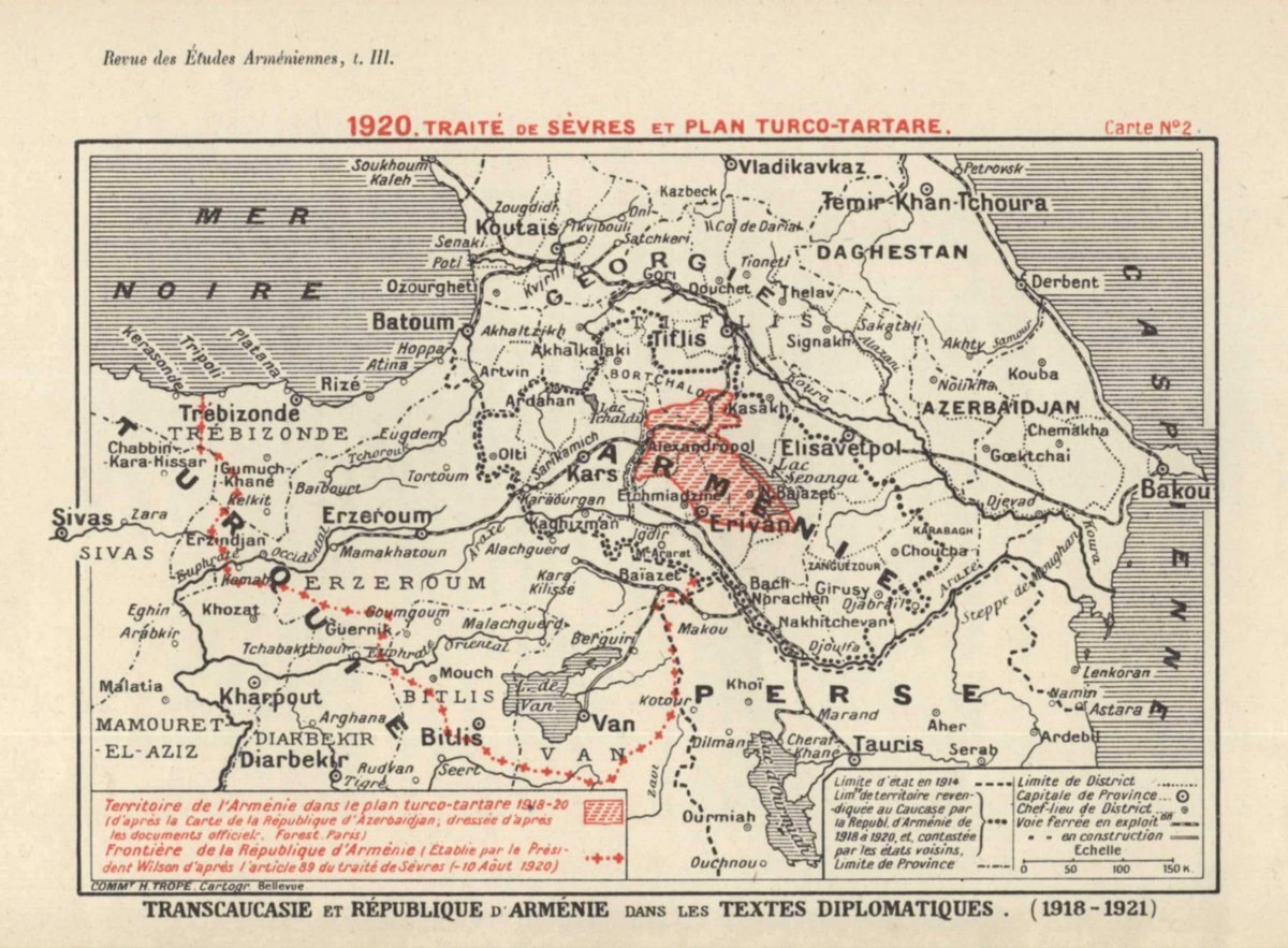 Карта первой армянской республики 1918 года