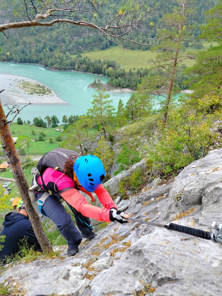 Горный Алтай. Виа Феррата в Чемальском районе. Фото автора.