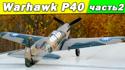 Самолет Volantex RC P40 Warhawk. Часть 2