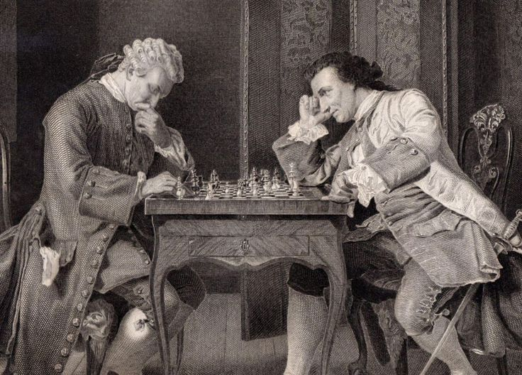 Гравюра на стали «Шахматисты», 1867 г. Источник: ebay.com