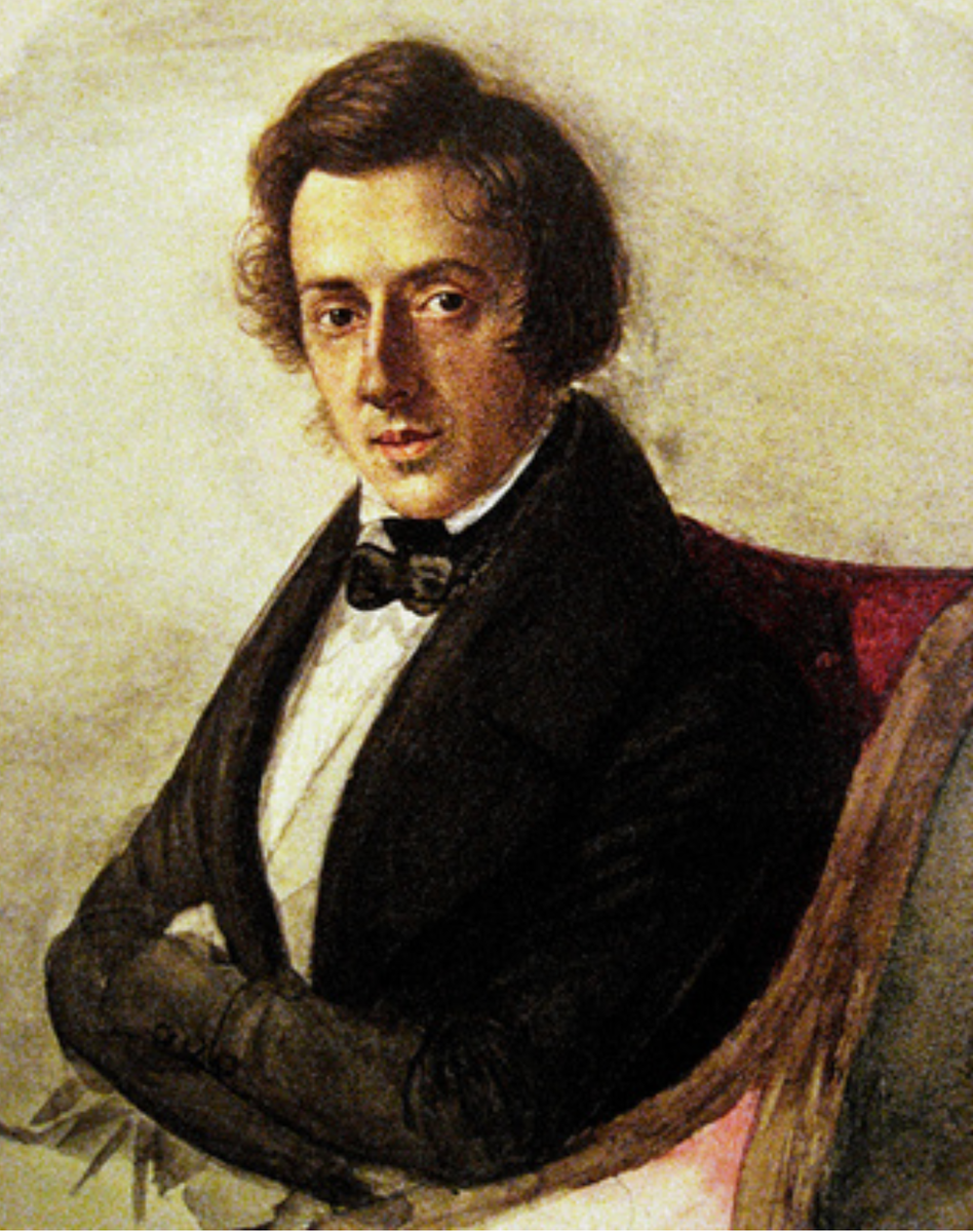 М.Водзинская, 1835. «Портрет Фридерика Шопена». Всего 2 года до следующего портрета