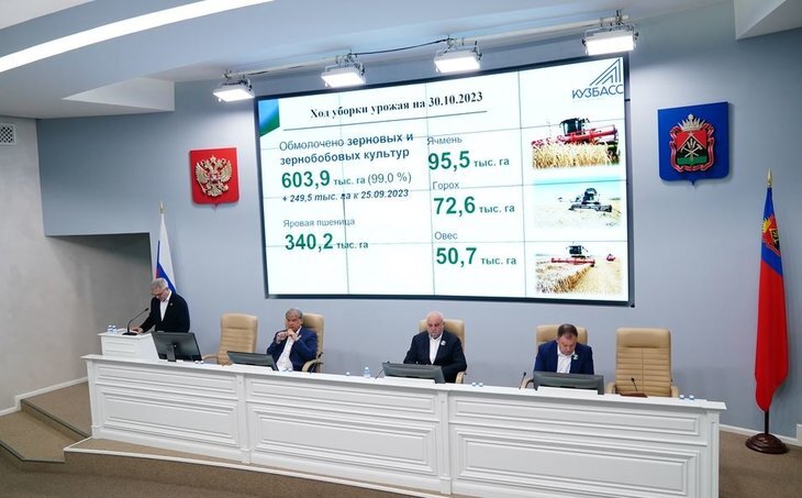    Урожай зерновых в Кузбассе в этом году составит порядка 1 млн 170 тысяч тонн