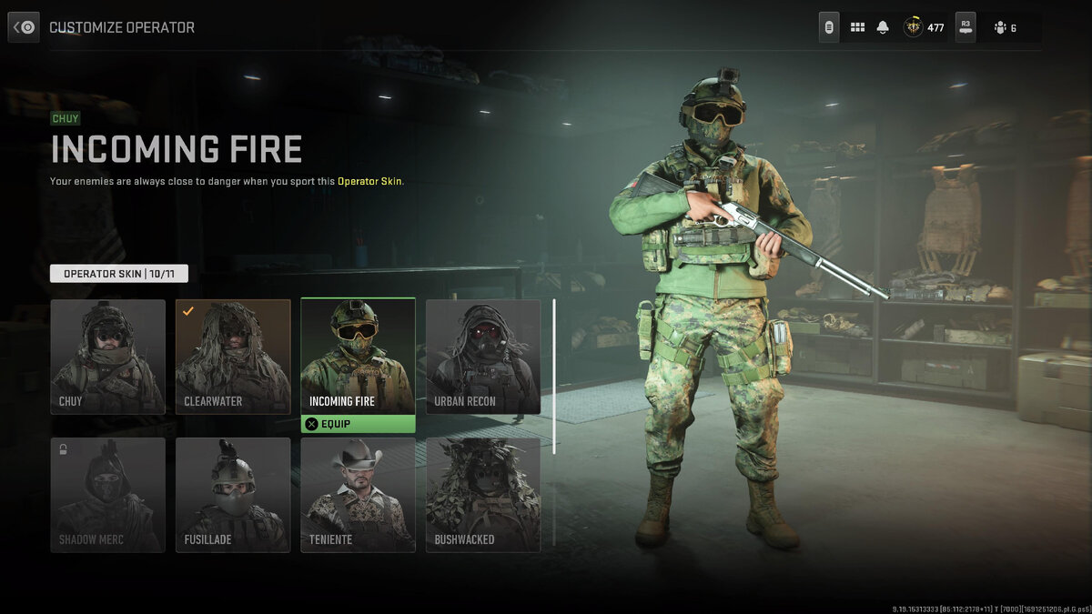 "Приближающийся Огонь". Является содержимым набора за 1200 cod points. Контент из сюжетной кампании.
