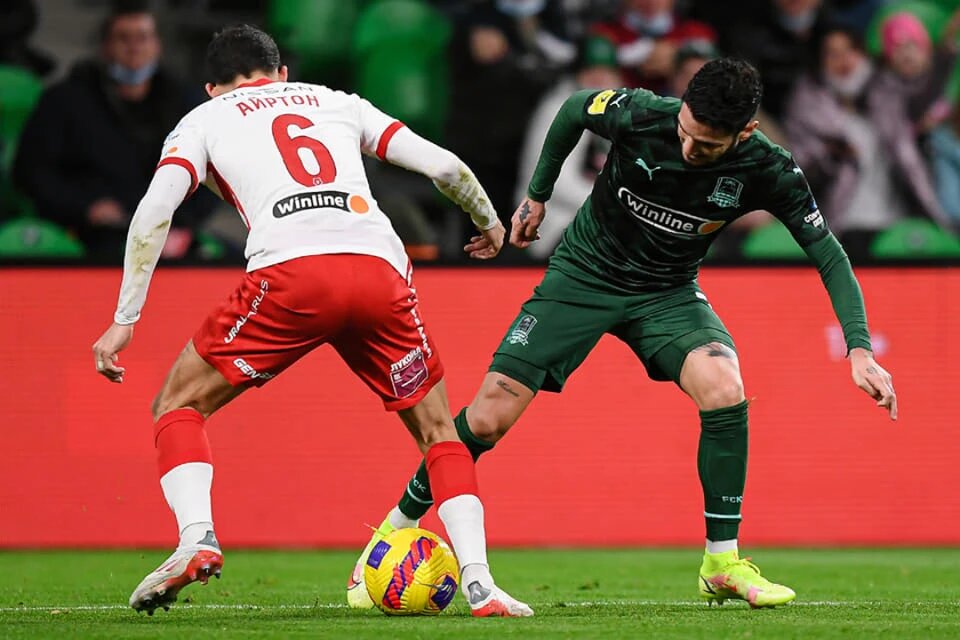 На фото: матч «Спартак» – «Краснодар»