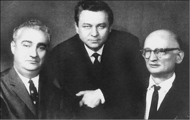 Выдающиеся советские разведчики-нелегалы. Слева направо: Михаил Федоров, Конон Молодый, Вильям Фишер, больше известный нам, как Рудольф Абель.