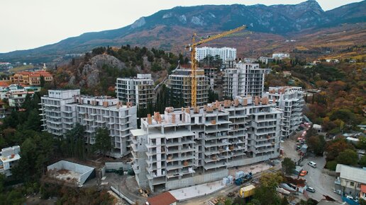 Ход строительства апартаментов More.Yalta. Октябрь 2023